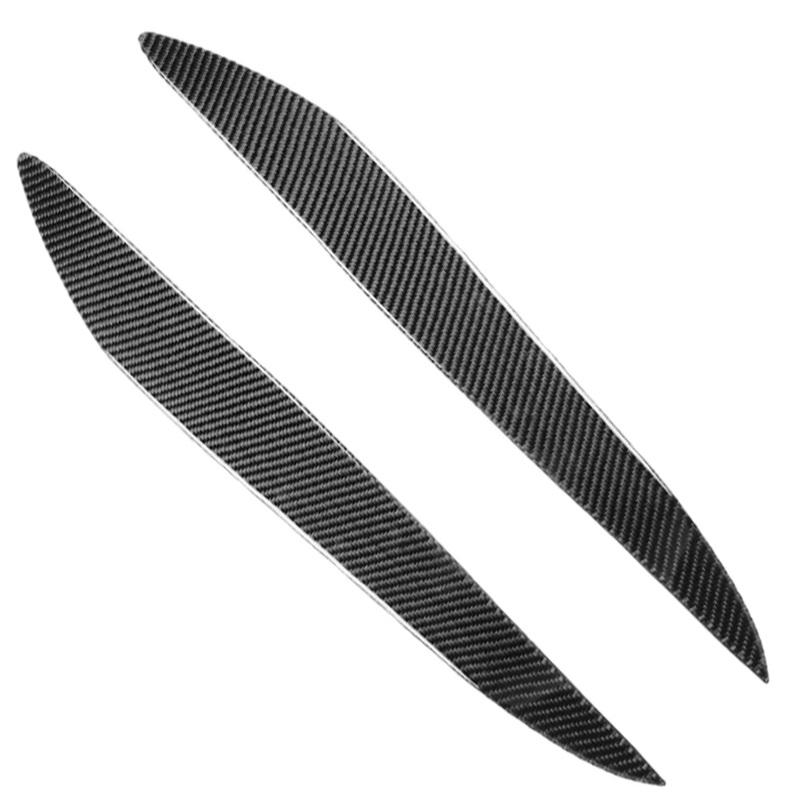 Carbon Fiber Car Headlight Eyelid Eyebrow Cover Trim For Mazda 3 Mazda3 JDM 2010 2011 2012 2013