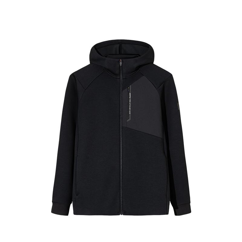 ANTA Men s Dynamic Tech Knitted Hooded Training Jacket Black 152537704N-4 L