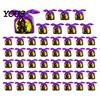 Small Candy Containers for Halloween Party 48 Pcs Bags, Kids Trick or Treat Goodie Cute Rabbit Cartoon Goody Bags Holiday Ear Plastic Gift Cookie,