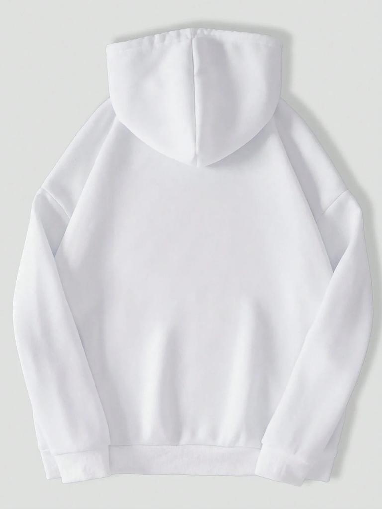 Men's and Women's Plus Size Print Top, Loose Casual, Soft, Comfortable and Breathable, Outdoor Sports Loose Pullover Hoodie