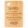 Cutting Board - PLANETEE - A Marcel Also Great - Bamboo - 30 X 20 X 1 Cm - Hole 24 Mm