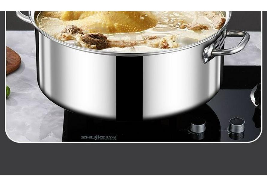 Large Capacity Multi-layer Stainless Steel Steamer Pot for Fish, Buns, and Soup