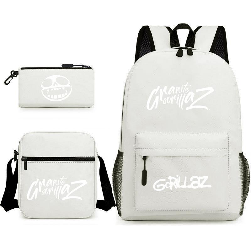 British virtual band trend heat transfer, primary and secondary school students schoolbag Gorillaz children's starry sky three-piece set, teenagers