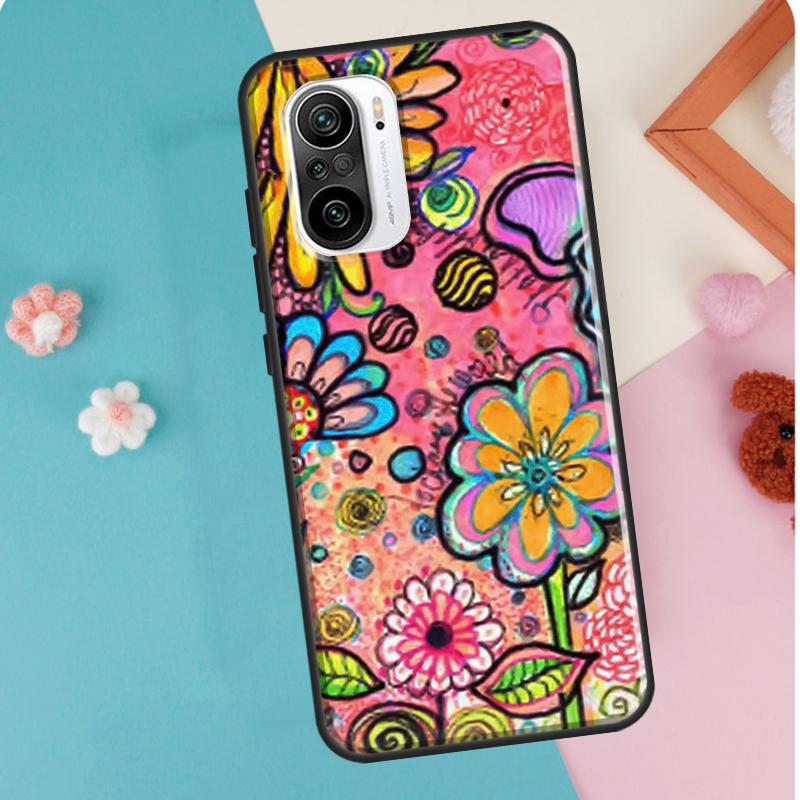 

Чехол в стиле хиппи 70-х годов с психоделическими цветочными цветами для POCO M3 M4 F1 F2 F3 X4 GT X3 Pro, чехол для Xiaomi 11T 10T 12 Pro 12X Mi 11 Lite Mi 9T (9T Pro)