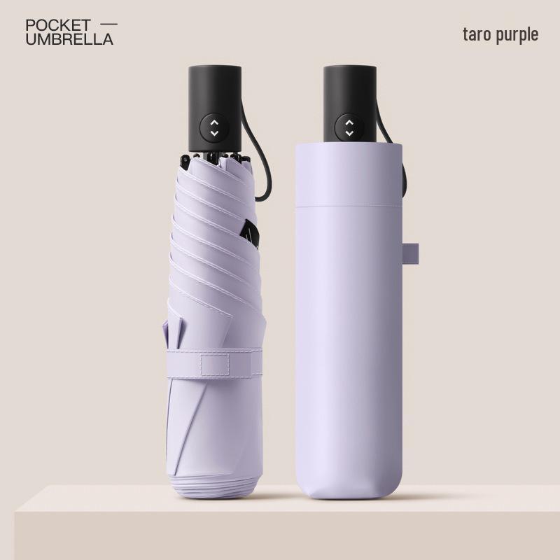 220g Ultralight Japan Mini Pencil Automatic Umbrella: Anti-Rebound, Retractable, Ideal for Rain or Shine.