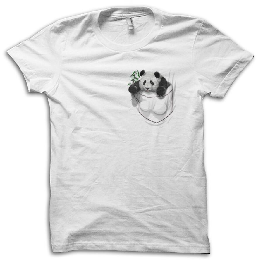 Pocket Panda Bear Chinese Funny Joke T-Shirt M5671 S разноцветный