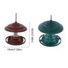 Waterproof Hanging Wild Bird Feeder Large Capacity Plastic Feeding Station with Roof Durable Bird Food Container Backyard Porch