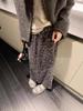 2026 Early Spring/Autumn Korean Velvet Sequin Midi Skirt