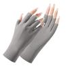 Summer Lightweight Women's Sun Protection Gloves for UV Protection, Nail Art, Electric Bike Riding, Cycling, Half-finger Ice Silk Gloves