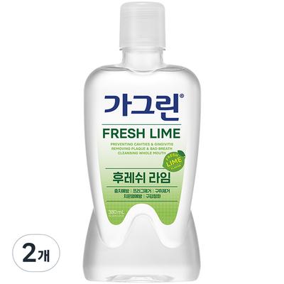 Gagreen Fresh Lime Mouthwash, 380ml, 2 Units