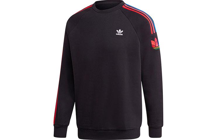 Adidas Originals Sweatshirts Men s Black Crew Neck Moderate Regular GE0804 S