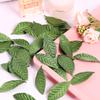 100Pcs Fake Fabric Leaves Artificial Green Lightweight Soft for DIY Garland Wedding Party Scrapbook Craft Decoration