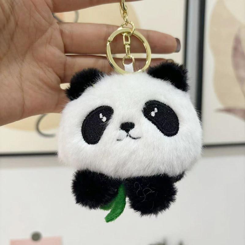 Adorable Panda Plush Toy Four Inch Stuffed Animal Keychain Perfect For Kids Gifts