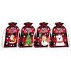 8Pcs Christmas Candy Bag Merry Christmas Santa/Tree/Snowman/Bear/Reindeer/Penguin/Gnome Plaid Tear-resistant Soft Gift Packing Cotton Linen Cookie