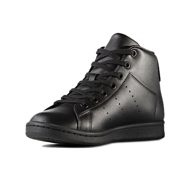 adidas Originals Stan Smith Series Comfortable Casual Durable High-Top Kids Skate Shoes Kids Skate Shoes Black BZ0097