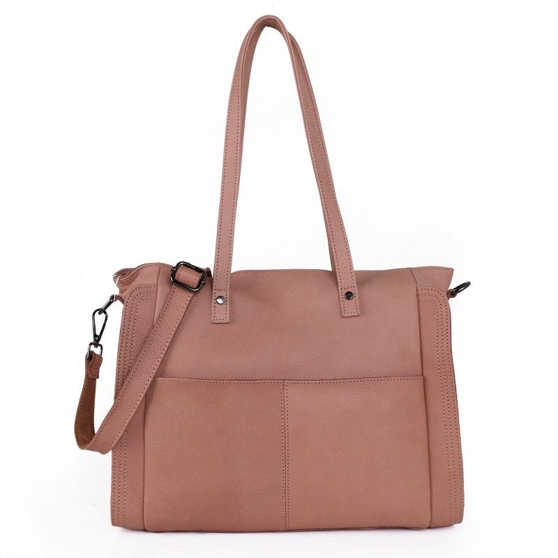 Women'S Bag Autumn And Winter Handbag First Layer Leather Shoulder Bag Messenger Bag Large Capacity Tote Bag