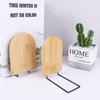 Desk Storage School Office Supplies Desktop Organizer Book Holder Bookshelf Book Stand Wood Bookend