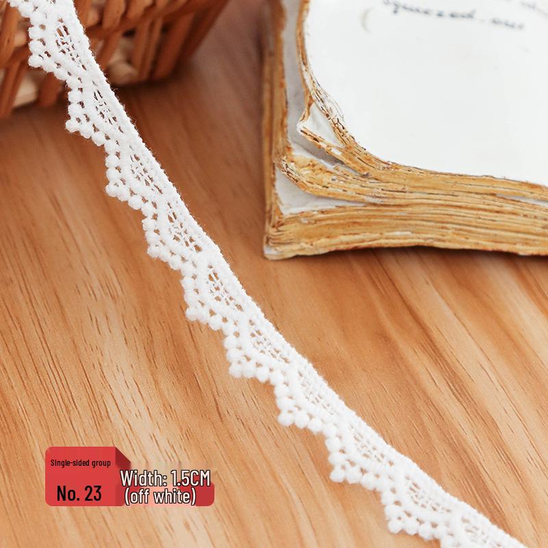 Lace-Trimmed Jute Rope Fabric for DIY Crafts and Clothing