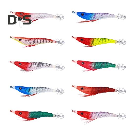 10.7CM/6.5G Bionic Shrimp Lure with Squid Hook Glow-in-the-dark Realistic Artificial Bait Saltwater Freshwater Bass Walleye Trout Fishing Accessories