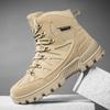 Men's Black Anti-slip Wear-resistant Tactical Hiking and Camping Boots