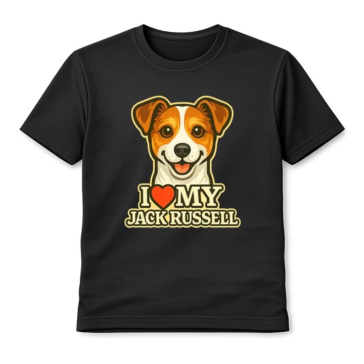 I Love My Jack Russell Cute Dog Unisex T-Shirt Terrier Gift Lover Graphic Tee XXXL