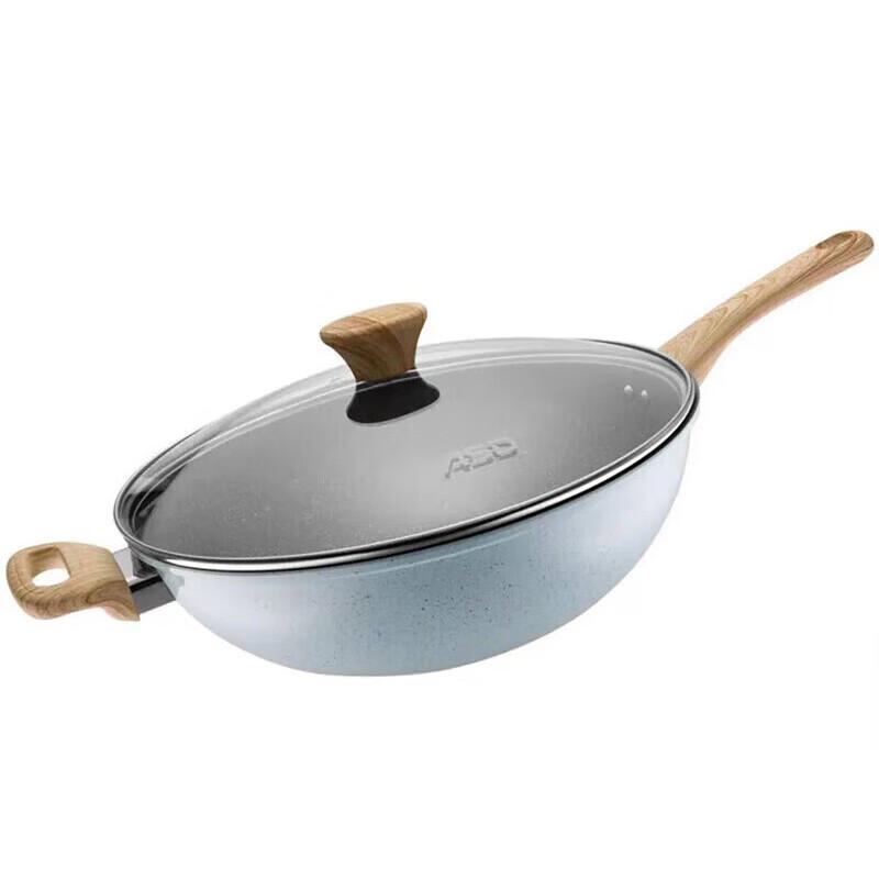ASD Anjia Crystalgem Non-stick Wok, 32cm