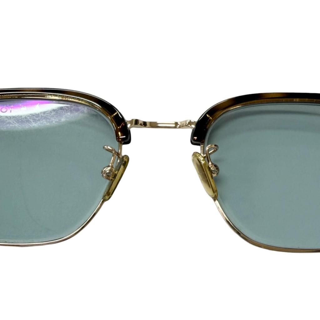 Very Good TOM FORD sunglasses Marble Pattern Browline Brown mens TF1119-D Used