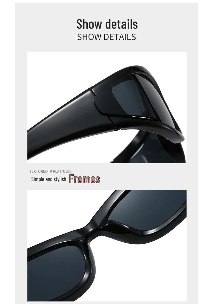 Women's Cyberpunk Narrow-Frame Sunglasses: High-End, Futuristic Style with Functional TR Headband