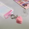 Delicate Love Heart Pendant Keychain Colorful Keyring Charm Accessory Bag Purse Backpack Ornament for Women Girls