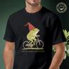 Off To Cause A Kerfuffle Frog Motorcycle T-Shirt Men Cotton Tees O-neck Short Sleeve T Shirt Hi