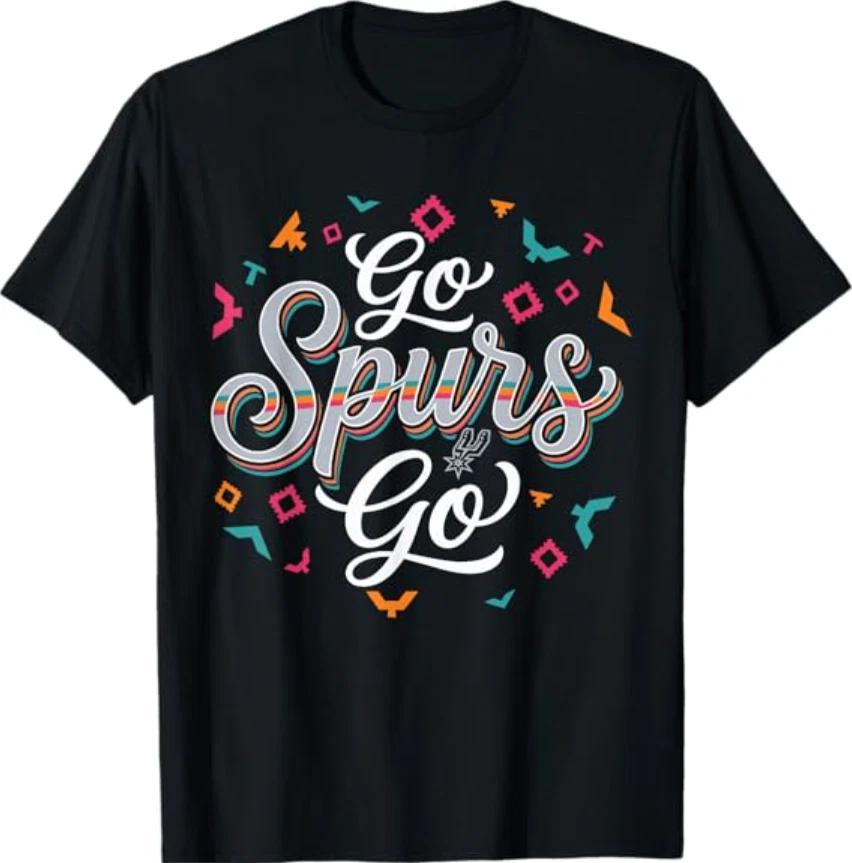 Go Spurs Go Basketball Season Game Day Basketball Fan T- Shirt S