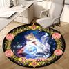 1pc Sailor Moon Cosmic Artwork Round Carpet, Made of Polyester,Perfect for Decorating Office Chairs, Living Rooms