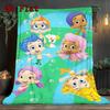 Bubble Guppies Inspired 2D Flat Pattern Flannel Blanket High Quality All Seasons Warmth and Comfort Perfect for Christmas Gifts.PMT0914291