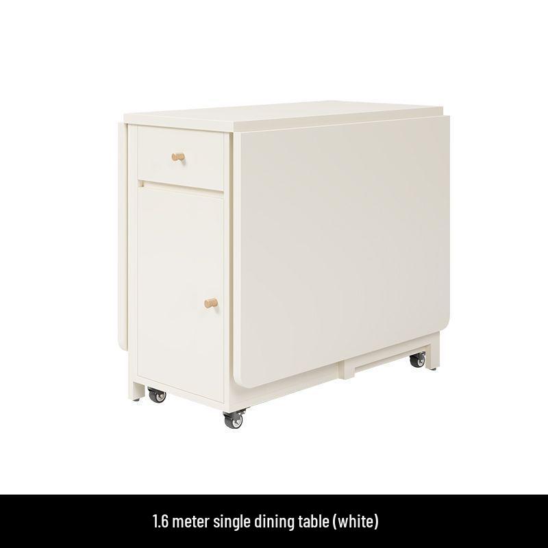 Cream Style Foldable Dining Table and Chair Set - Simple, Multi-Functional, Portable Furniture for Home