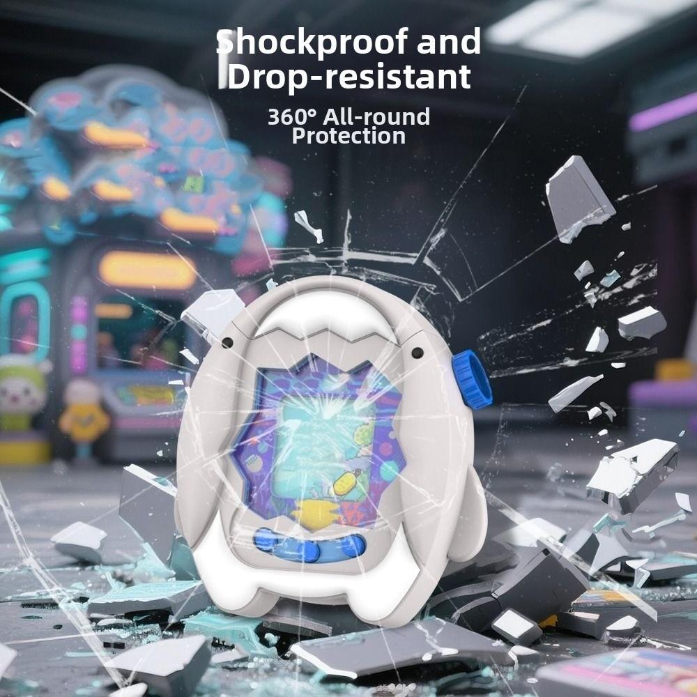 Silicone Games Console Protective Case Anti-Scratch Shockproof Skin Cover Sleeve with Lanyard for Tamagotchi Paradise
