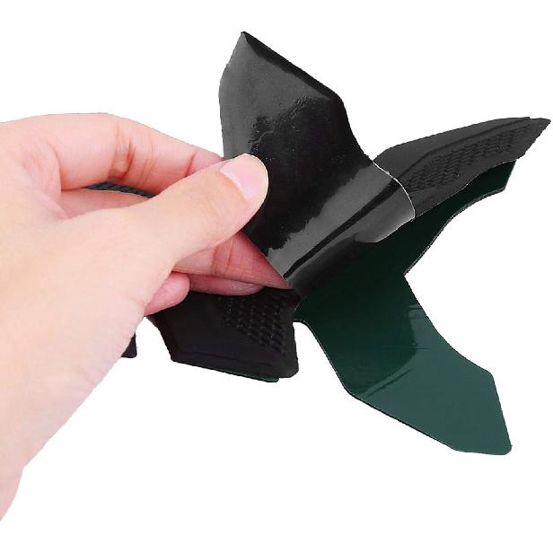 3D Protector Decal Sticker, Motorcycle Tank Protector, Motorcycle Gel Oil Gas Tank Pad Fish Bone Protector Decal Sticker Pad Decor Rubber(black)