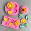 3D Gänseblümchen Silikon Kerzenform Aromatherapie Seifenform Für Kerzenherstellungs-Set DIY Blume Handgemachte Kerzen Tonform