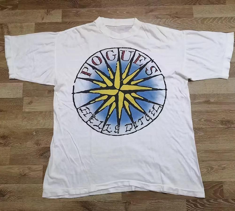 VTG The Pogues Band Collection Tour T Shirt S-5XL Cotton White TR573 Unisex T-Shirt XXXXL