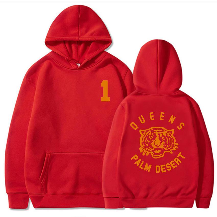 

Queens Palm Desert Tiger Print Sweatshirts Queens of The Stone Age Hoodies Streetwear Unisex Winter Fleece Hooded 3XL