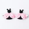 2 Stück/Set Rote Marienkäfer Haarspangen für Mädchen Handgefertigt Lieblich Tier Haarnadeln Kinder DIY Haarspangen Kinder Kawaii Haaraccessoires