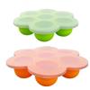 Large Silicone 7-Hole Baby Food Storage Tray with Lid