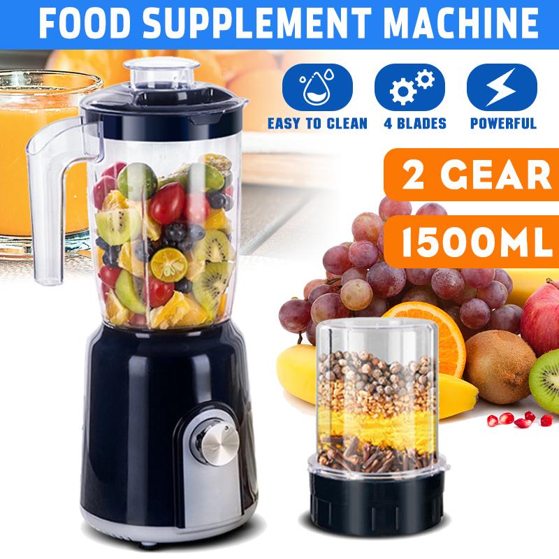 220V Hochleistungs-Standmixer Mixer Elektrische Entsaftermaschine Smoothie-Mixer Küchenmaschine Persönlicher Saft-Mixbecher 1,5L