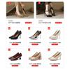 3-One-word Pointed Back Empty High-heeled Sandals Women's Summer New Pointed Stiletto High Heels