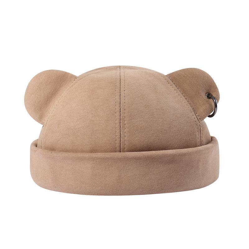 Cute Cat Ears Melon Skin Hat for Women Japanese Street Ring Yuppie Hat Spring and Autumn Versatile Landlord Hat