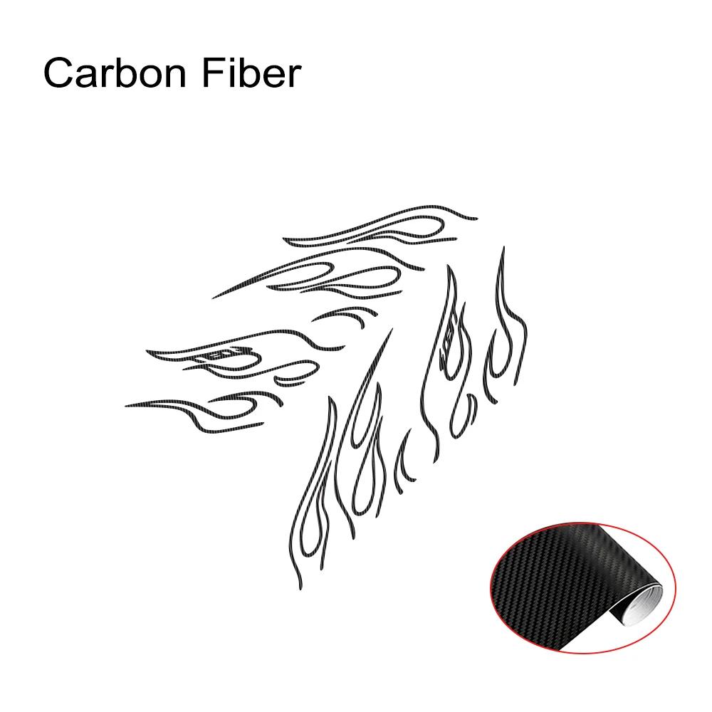 Funny Car Stickers Flame Decor Decals Outdoor Vinyl Self-Adhesive Decoration for Vehicle Window Hood Bumper Tailgate Door Side