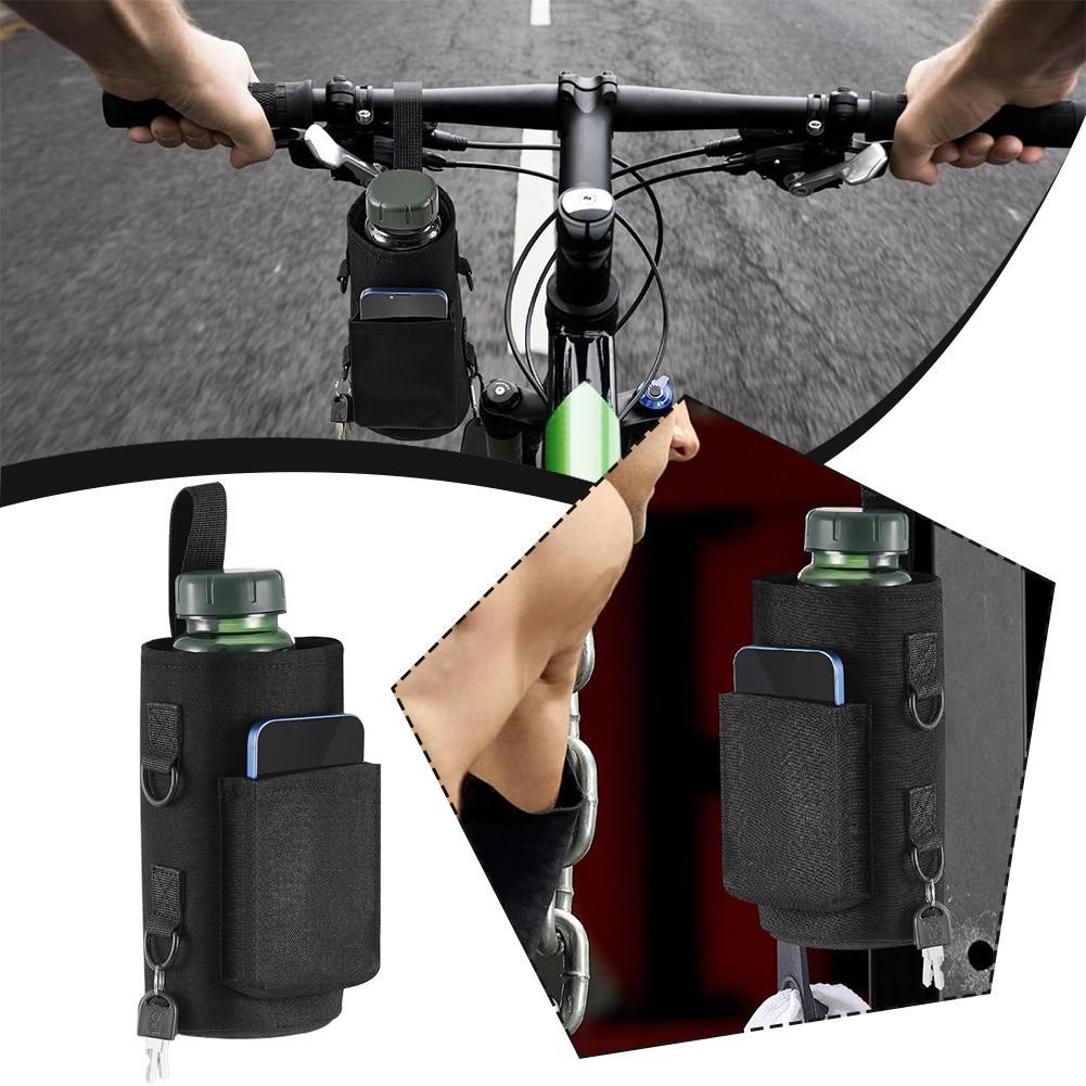 Magnetic New Water Bottle Pouch Bag Gym-Specific Water Cup Holder With Strong Magnet For Outdoor Sports Cup Holder Bag