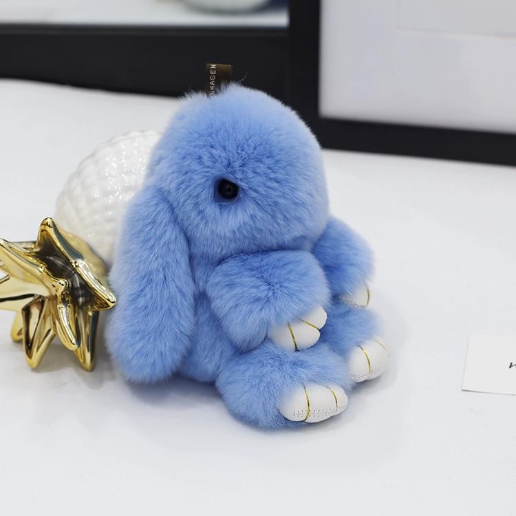 

Плюшевый кролик Play Dead из натурального меха кролика рекс, подвеска-кролик, подвеска для сумки, брелок-кролик Mengmeng для автомобиля
