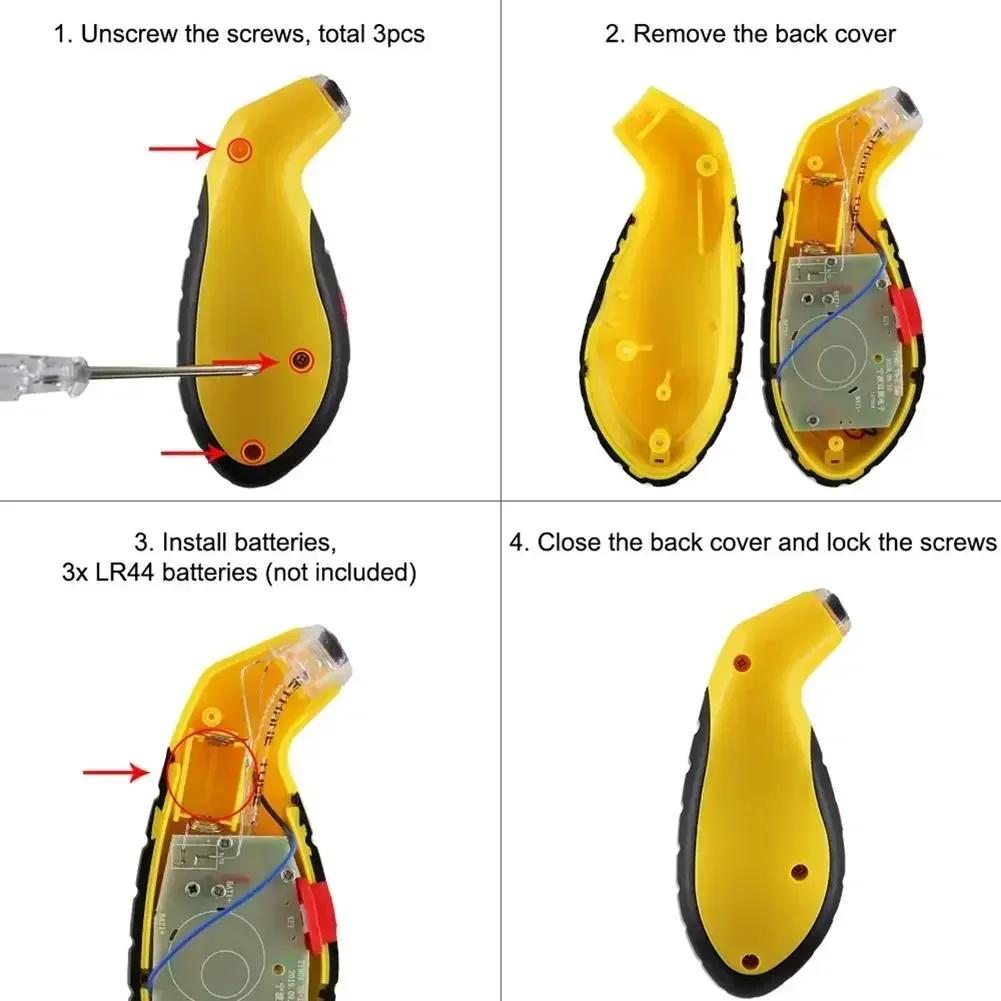 Car Bike Truck Air PSI Meter - Digital Tire Pressure Gauge with LCD Display Auto Accessory Portable Design