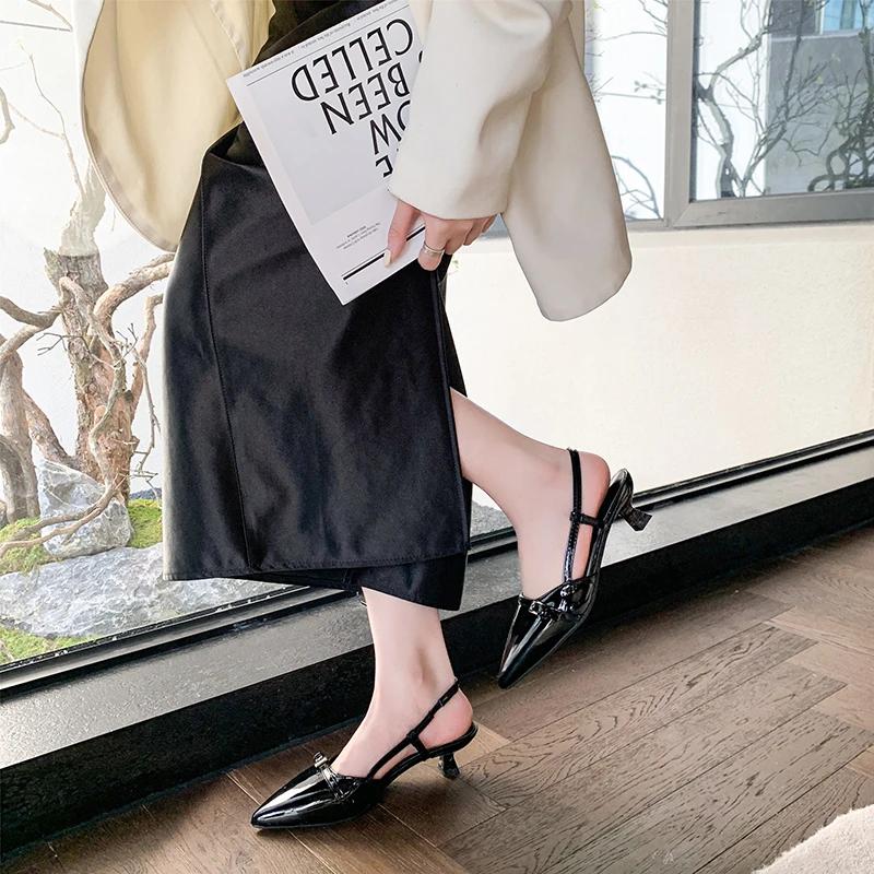 Fashion Ladies Shoes on Offer 2025 Summer High Heel Women's Sandals Fashion Elegant Pointed Toe Dress Sandalias Dancing Party Prom Shoes