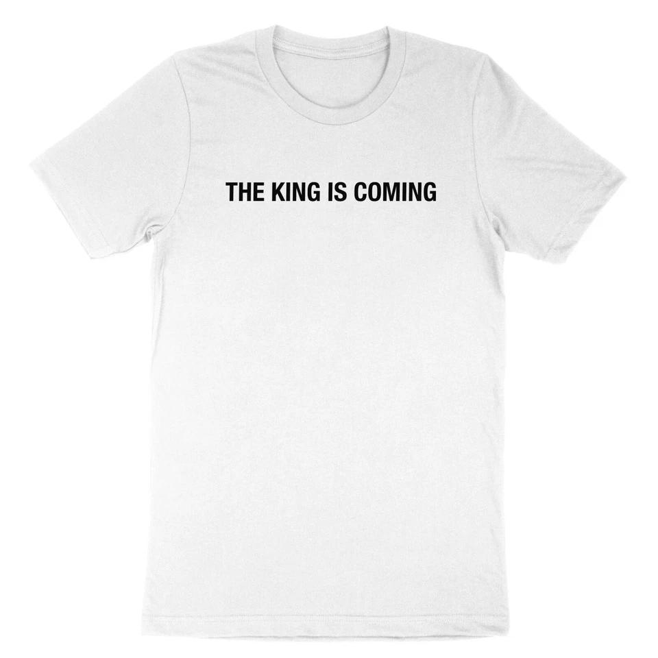 Jesus Shirt Gift for Christian Tee The King Is Coming T-Shirt Faith Bible Religio L